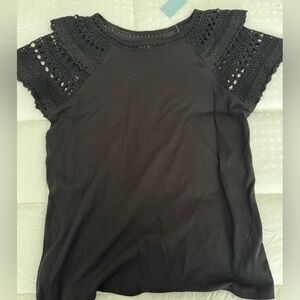 NWT LOFT crochet sleeve top